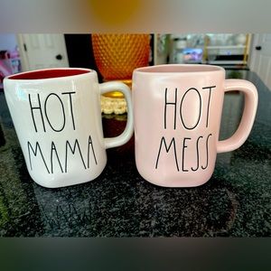 Rae Dunn Hot Mess and Hot Mama Mugs